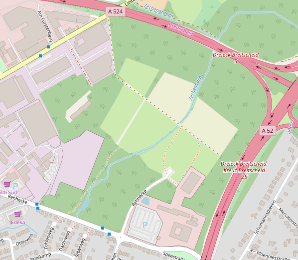 Rehhecke in OpenStreetMap